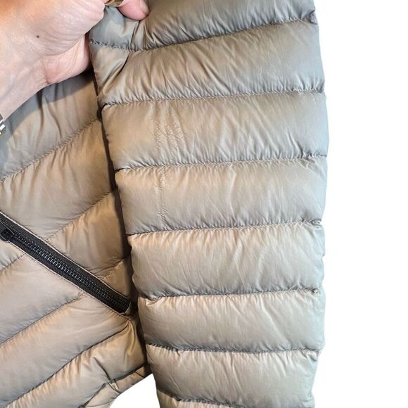 Soia & Kyo Lightweight Down Bomber Jacket Taupe Gray - Picture 14 of 14